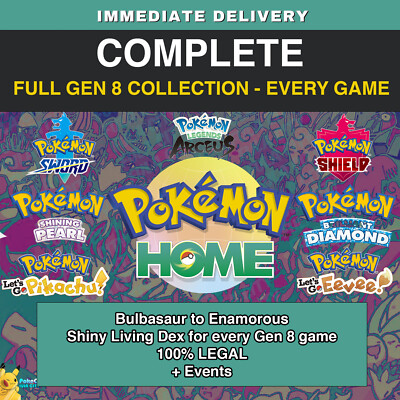  Pokémon HOME EVERY Shiny Living Pokedex COMPLETE - FOR ALL GEN 8 GAMES!