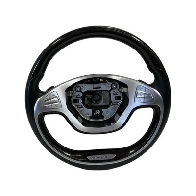 2016 Mercedes S550 Steering Wheel Black Leather/Wood Factory OEM Replacement