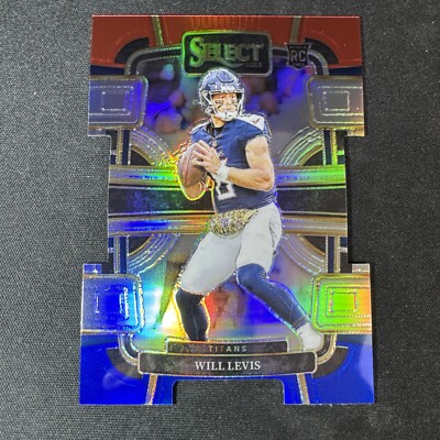2023 Select Rookie Concourse Level Will Levis Red White & Blue Prizm Die Cut #96