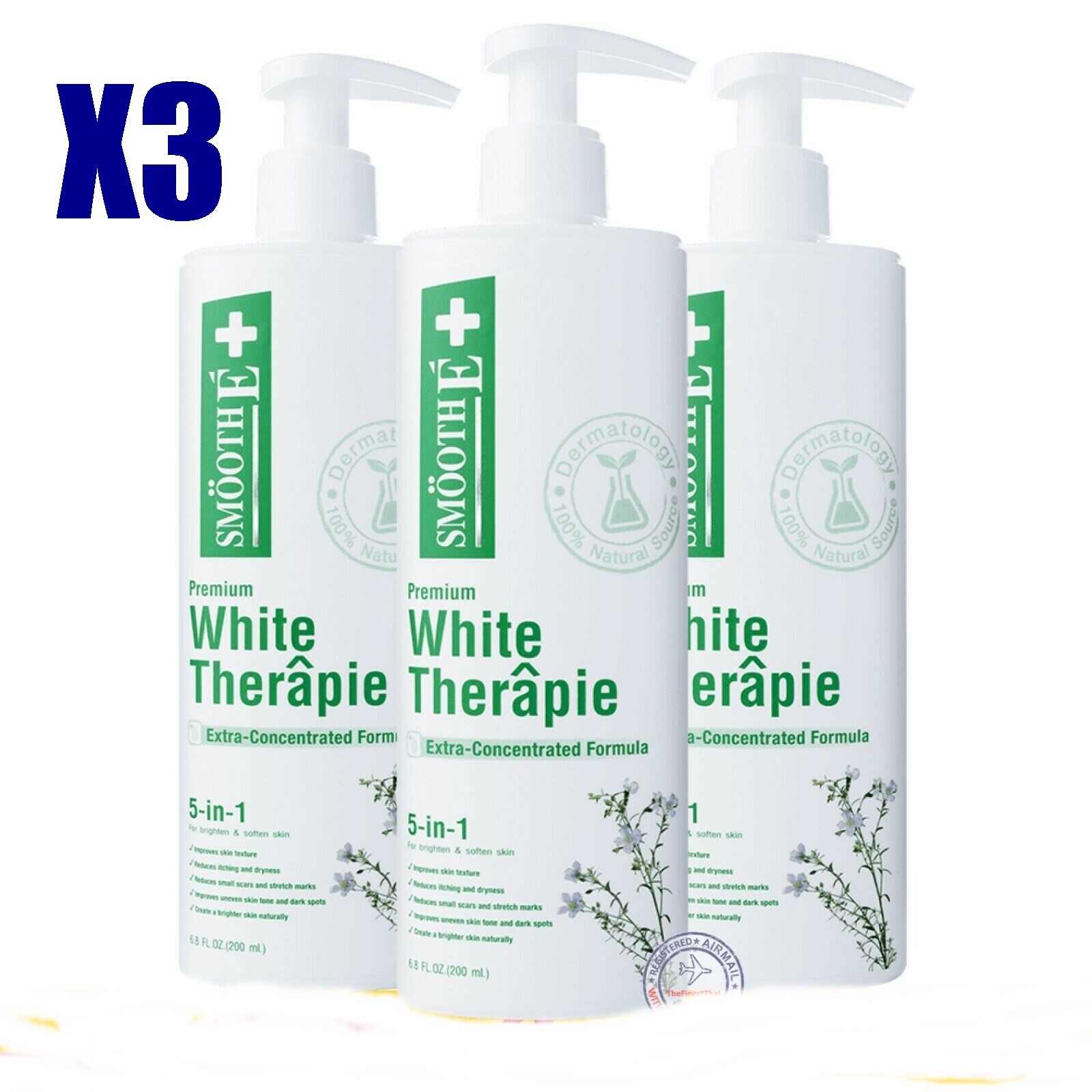 X3 Smooth E White Therapie Body Lotion Extra Natural Vitamin