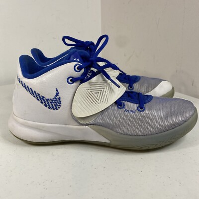 SIZE 10 Nike Kyrie Flytrap III White Varsity Royal Basketball Shoes BQ3060-100