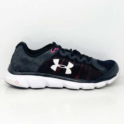 

Under Armour Womens Micro G Assert 6 1266252-001 Черные кроссовки для бега 9, Черный, Micro G Assert 6