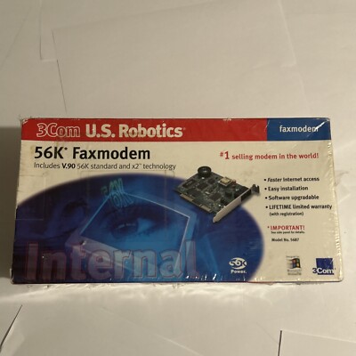3Com 56K Faxmodem V90 | X2 Technology | New Open Box | High-Speed Internet Fax