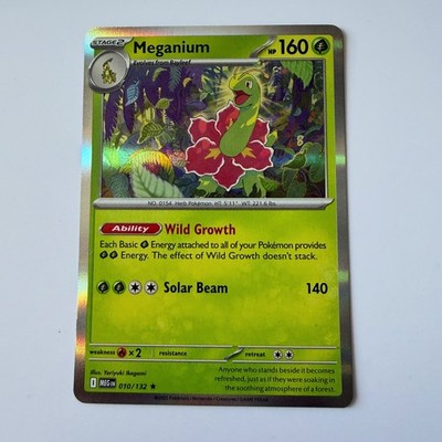 Pokémon Mega Evolution #10 Meganium Holo Rare