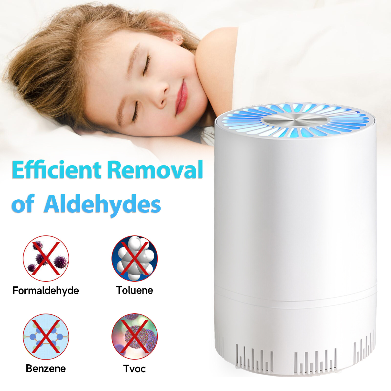 Home Air Purifiers For Large Room Medical Grade HEPA Air Purifier Smoke Odor Pet