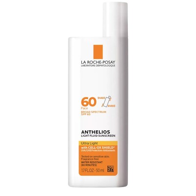 La Roche Posay Anthelios Sunscreen Ultra-Light Face Sunscreen SPF 60, 1.7 fl oz