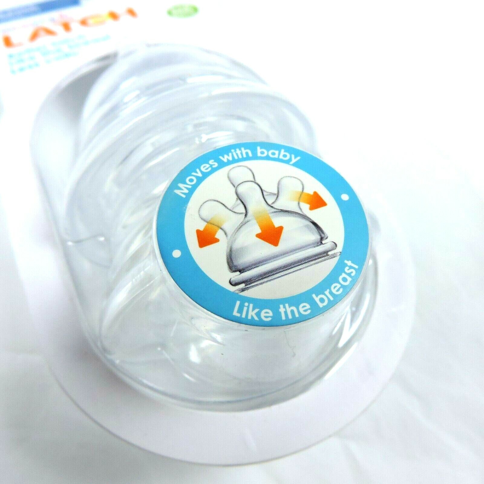 Munchkin Better Latch 3M+ 2 Pack Nipples Stage 2 Less Colic Feeding Infant Baby