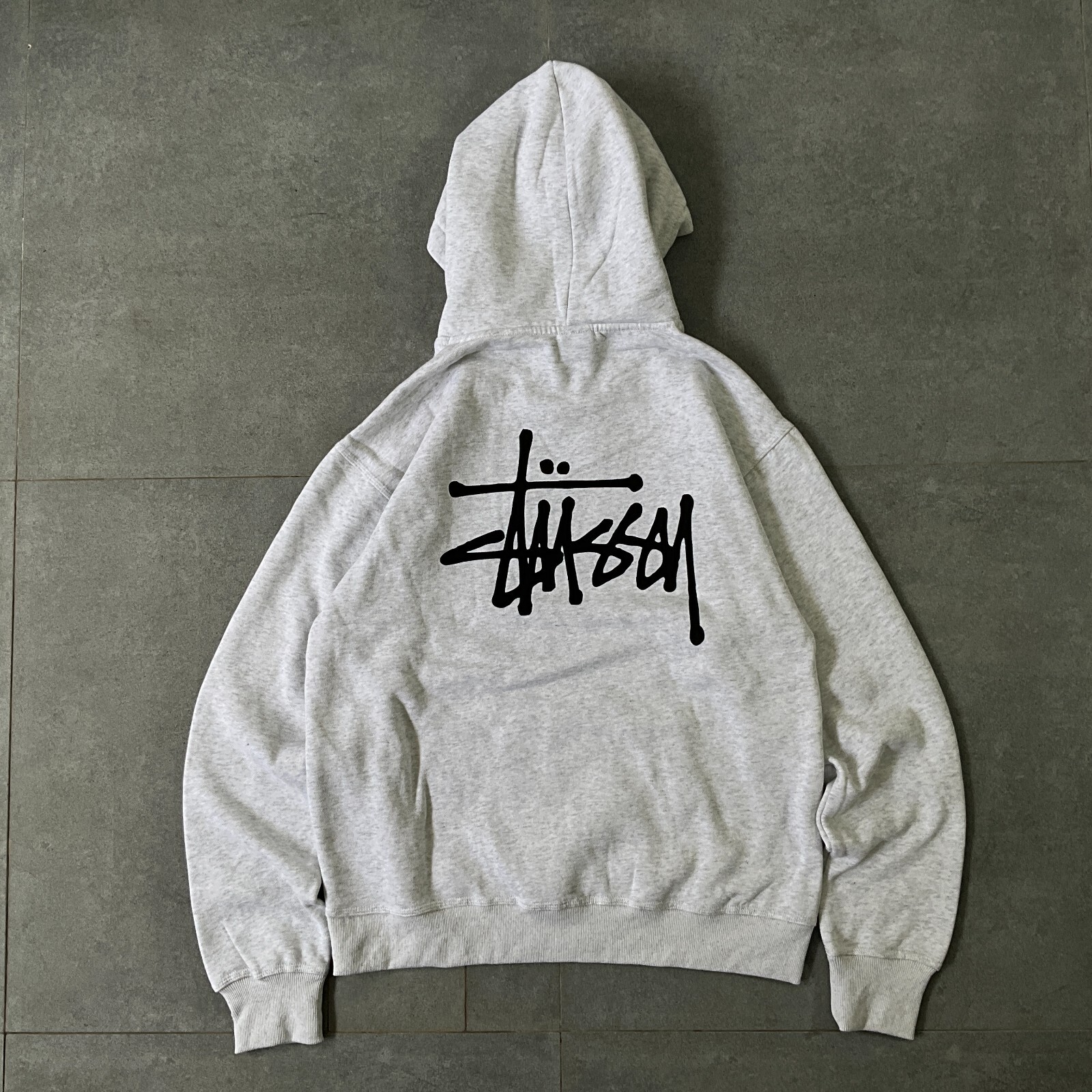 BRANND NEW STUSSY BASIC HOODIE ASH HEATHER - MEDIUM | eBay