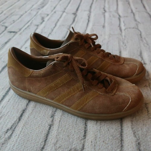 brown suede adidas