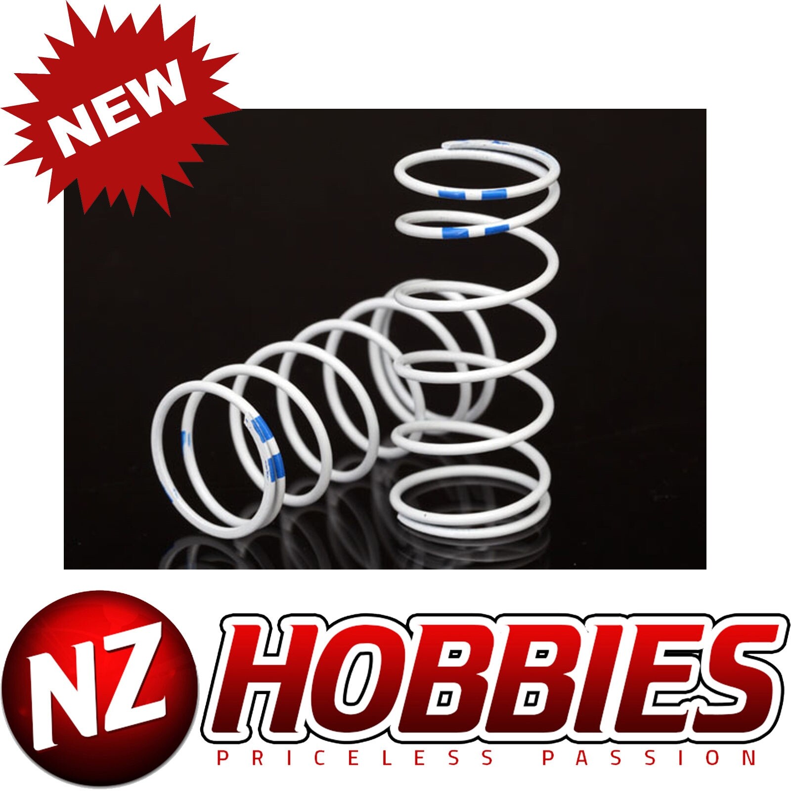 Traxxas 7448 Progressive Rate Long GTR Shock Springs (Blue - 0.892) (2)