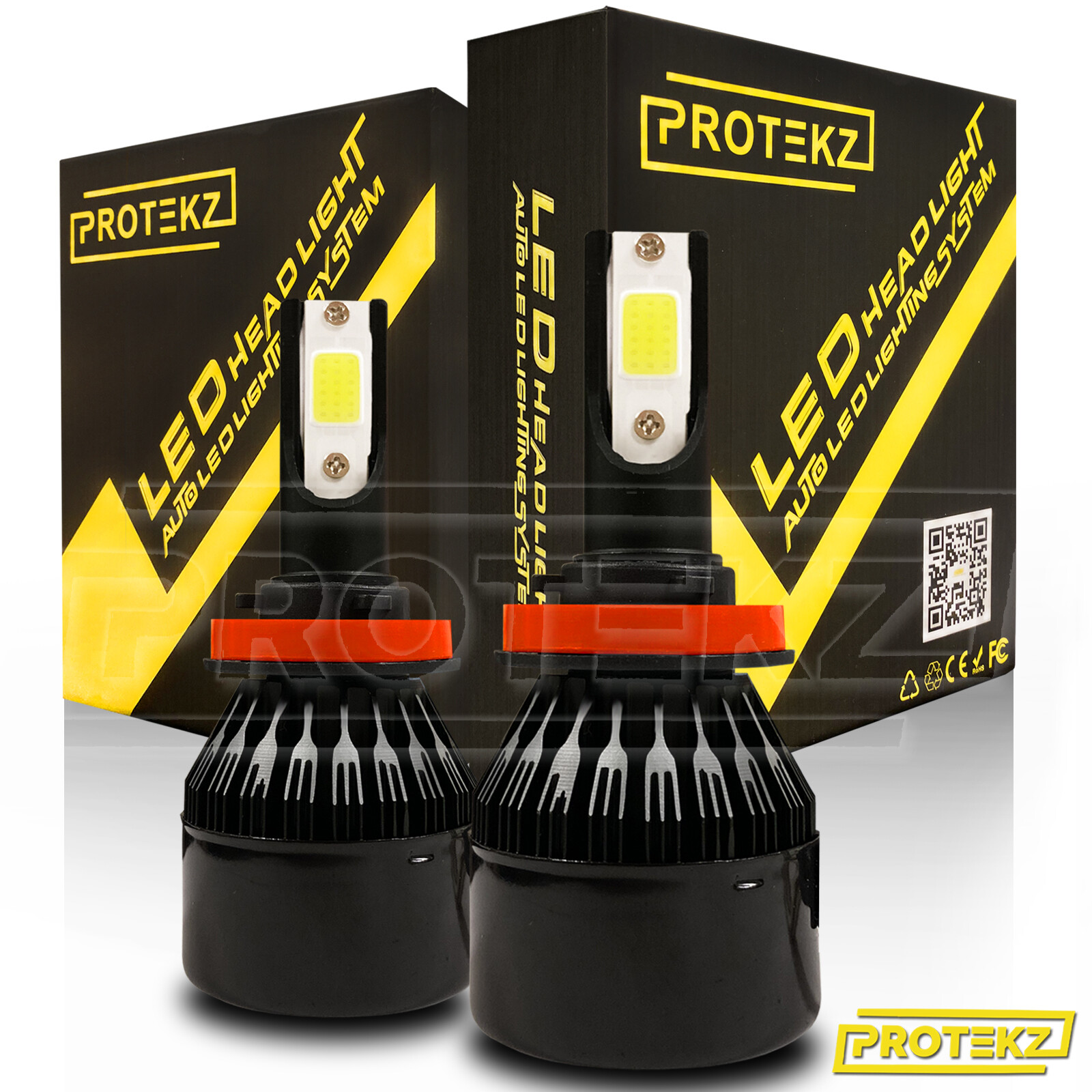 LED Headlight kit HID Protekz H7 Bulbs for Mercedes-Benz CLA250