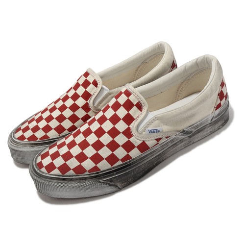

Vans Vault OG Classic Slip-On LX Stressed Red Мужская повседневная обувь унисекс VN0A32QN9Y1, Красный, Og Classic Slip-on Lx