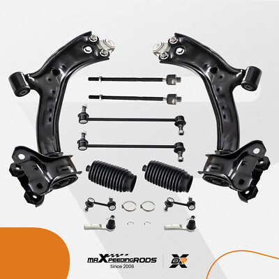 12x Front Lower Control Arms Tie Rods Sway Bar Links for 2007-2011 Honda CR-V