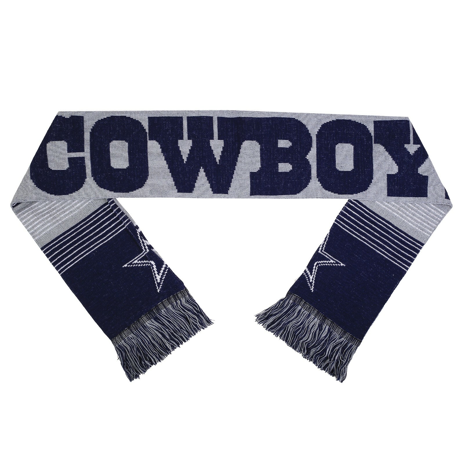 Dallas Cowboys Reversible Scarf Knit Winter Neck NEW - Split Logo