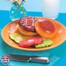 Small World Toys Build-A-Burger Play Food Set – Pretend Play Food Set for Kids – Toy Kitchen Accessories Pretend Food Burger Toy Hamburger – Birthday Gift for Kids 3+