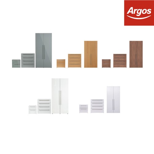 Argos Home Hallingford 3 Piece 3 Door Wardrobe Set Grey Ebay