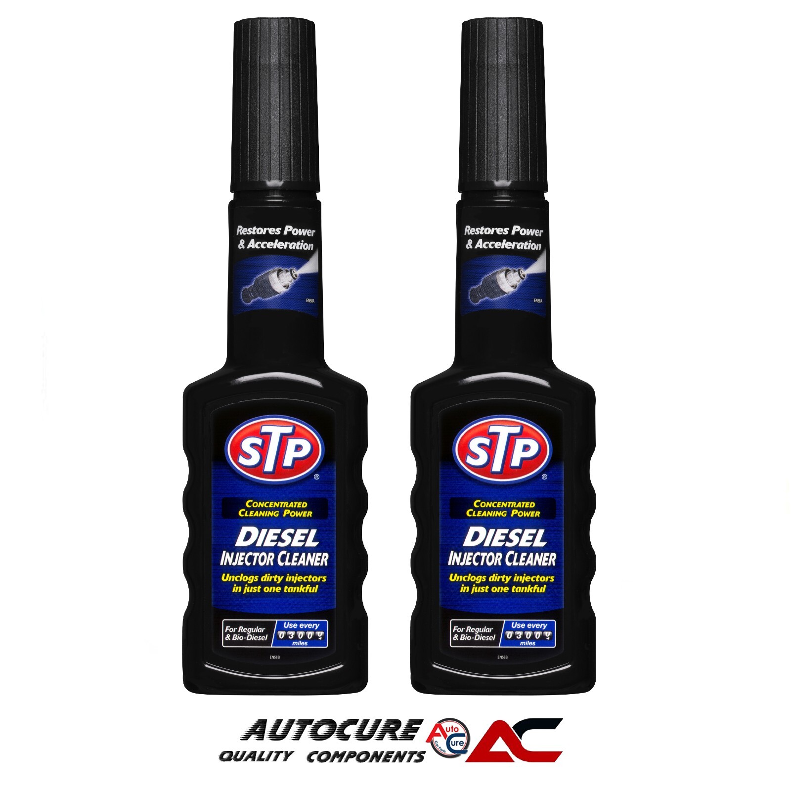 STP DIESEL INJECTOR CLEANER 200ml x2 IMPROVE FUEL ECONOMY PREVENTS POWERLOSS