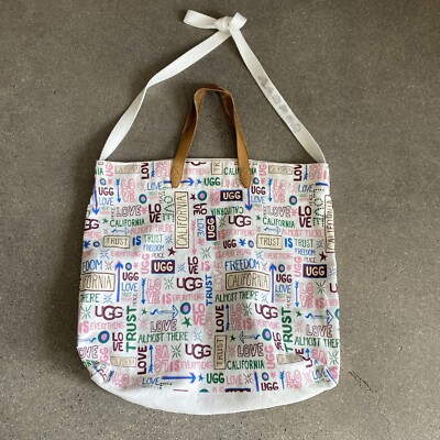 UGG California love canvas tote bag