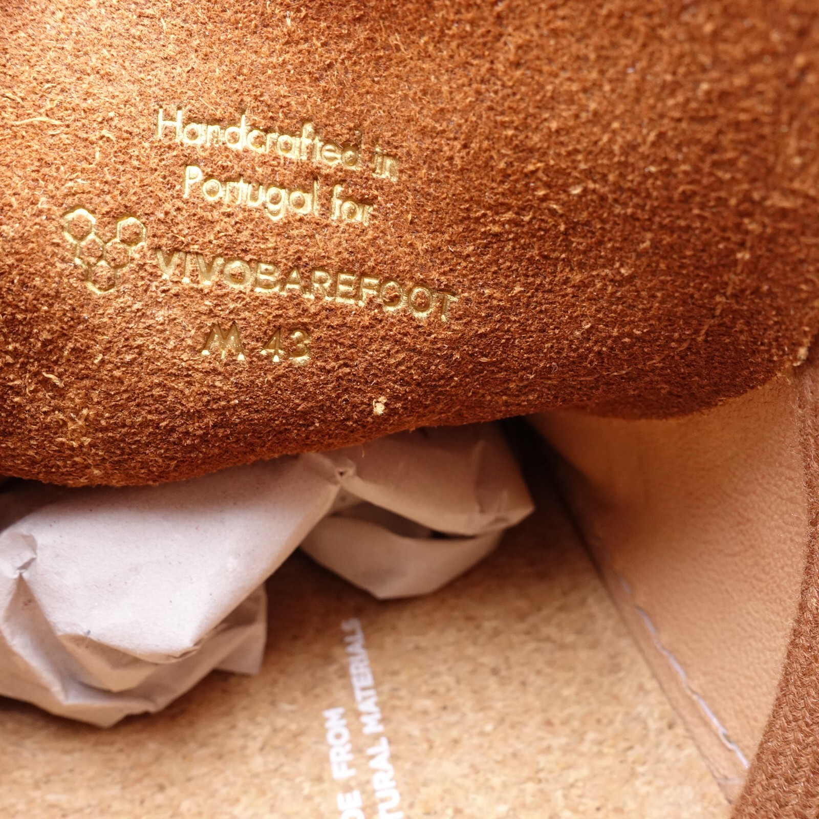 Vivobarefoot Men's Geo Court III Minimalist Leather Sneakers 301056-09 Tan