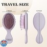 Bituemly 4Pcs Mini Hair Brush, Travel Detangling Brush for Girls Boys Kids Women Men, Pocket Small Hairbrush for Thick Curly Thin Long Short Wet or Dry Hair No Tangle