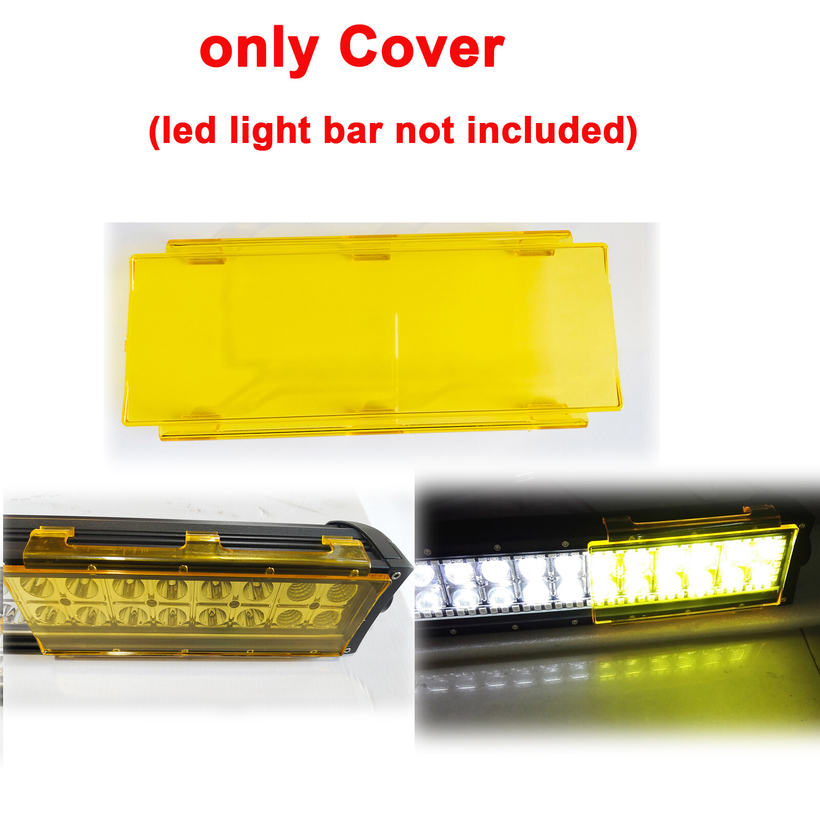 Yellow Lens Cover for Led Light Bar 6