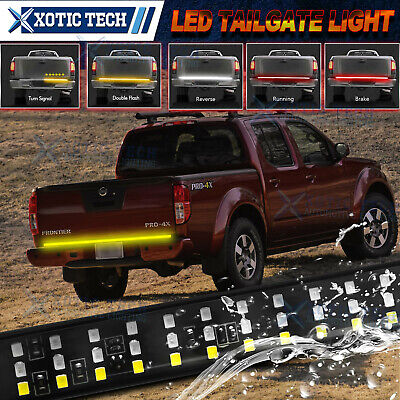 60'' 3Row LED Amber/White/Red Tailgate Strip Light Bar For Nissan Frontier Titan