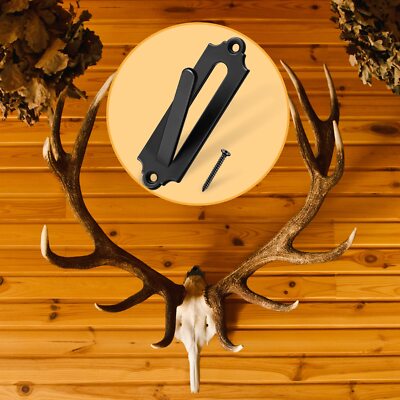 12x Colgador de pared con calavera de ciervo europeo para interior y exterior