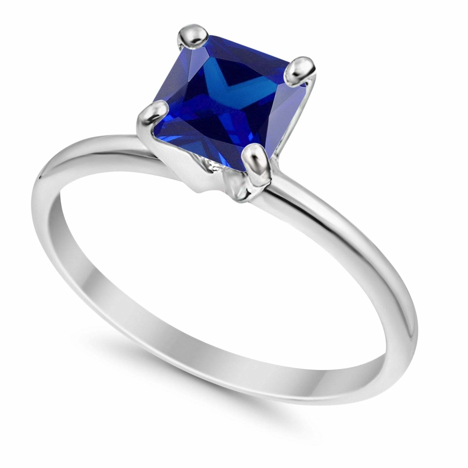 ◇TATIANA◇ [Silver 925] Bold princess cut ring_CR0491 Solitaire Wedding Ring Princess Cut Simulated CZ 925