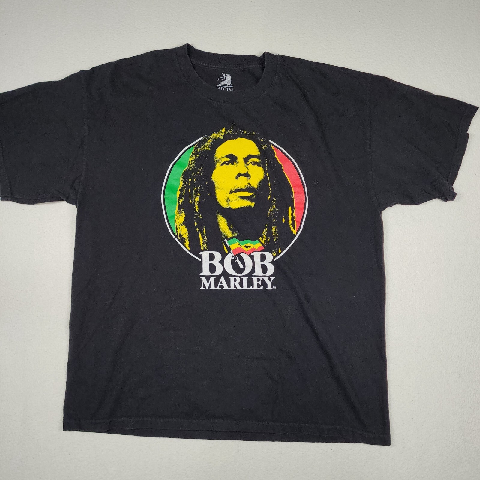 Zion Rootswear Men's S/S Bob Marley Graphic Print T-Shirt