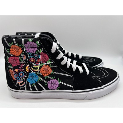 Vans Sk8-Hi Dia De Los Muertos Glow in the Dark Shoes Men's Size 13 NEW 