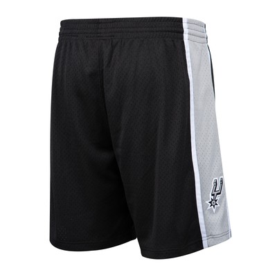 MITCHELL AND NESS SAN ANTONIO SPURS MITCHELL AND NESS HARDWOOD CLASSICS ROAD SWINGMAN SHORTS