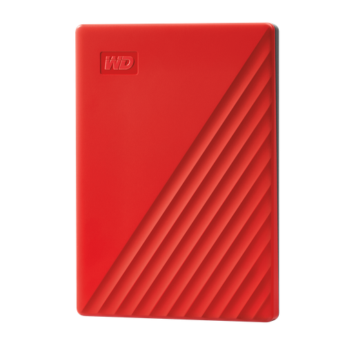WD 1TB My Passport, Portable External Hard Drive, Red - WDBYVG0010BRD-WESN