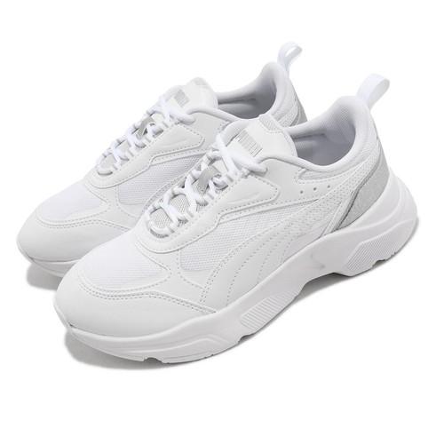

Puma Cassia Distressed White Silver Women Casual Lifestyle Platform 387645-02, Белый, Cassia Distressed