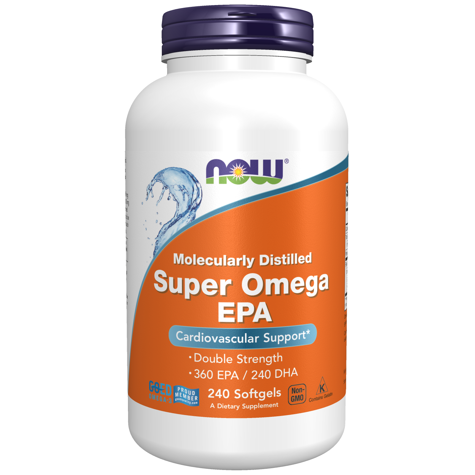 NOW Foods Super Omega EPA Double Strength, 720 мг, 240 мягких таблеток