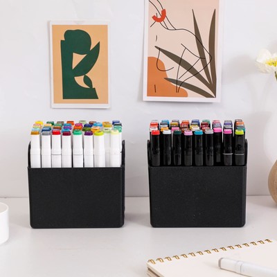 Plastic Marker Organizer for DeskPen and Pencil Holder for Home Office and Sc...