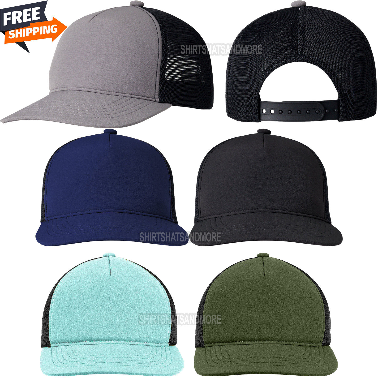 Mens & Ladies Bend Foam Trucker Hat Snapback Baseball 5