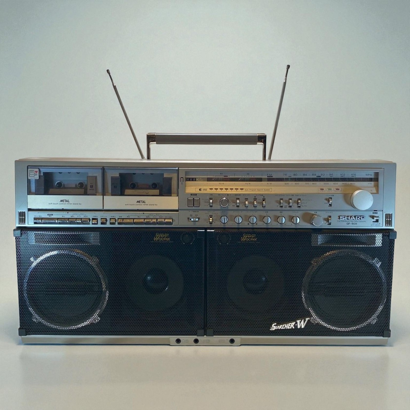 GF-909 SHARP シャープ ラジカセ SEARCHER-W 大型ラジカセ FM⁄AM 公式