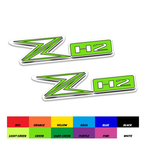 Pl92 ステッカー For Kawasaki ZH2 Motorcycle Decal Fairing Sticker Pair 80MM