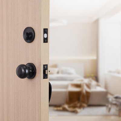 VEVOR Front Door Handle and Deadbolt Set Matte Black Front Door Lock Set Knob