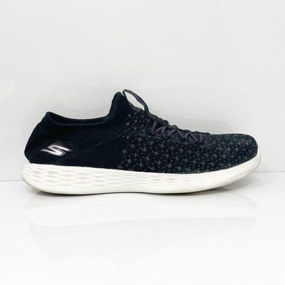 

Skechers Womens You Define 15826 Черная повседневная обувь Кроссовки Размер 9, Черный, You Define