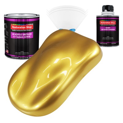 Restoration Shop Anniversary Gold Metallic Acrylic Urethane Quart Kit Auto Paint