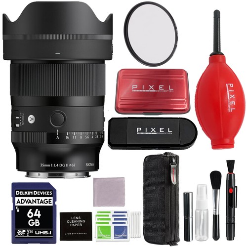 Sigma 35mm f/1.4 DG II Art Lens for L-Mount w/ Advanced Accessory Bundle(304969)