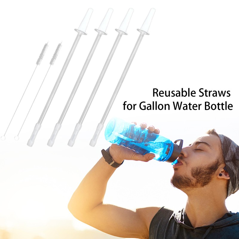 Water Bottle Straw Gallon Water Bottle Straw Replacement Reusable Straws