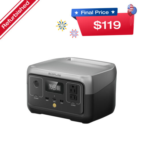 EcoFlow RIVER 2 Portable Power Station 256Wh Generator LFP Certified Refurbished | eBay EcoFlow RIVER 2 Portable Power Station 256Wh Generator LFP Certified Refurbished | eBay