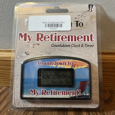 Big Mouth Relaxin Retirement Countdown Timer And Desk Clock Sealed NEW