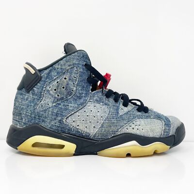 

Nike Boys Air Jordan 6 CV5489-401 Синие кроссовки для баскетбола Размер 5,5 лет, Синий, Air Jordan 6