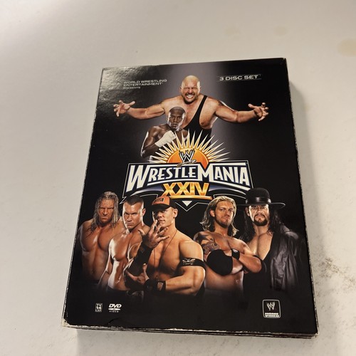 WWE - Wrestlemania XXIV (DVD, 2008, 3-Disc Set) 651191946662