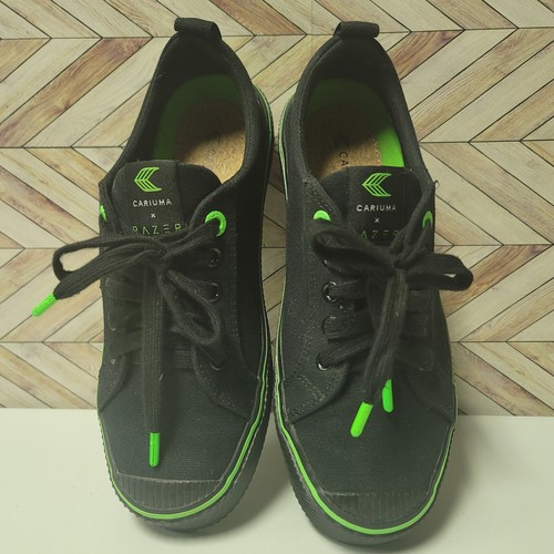 Cariuma X Razer OCA Low Razer All Black Canvas Sneaker