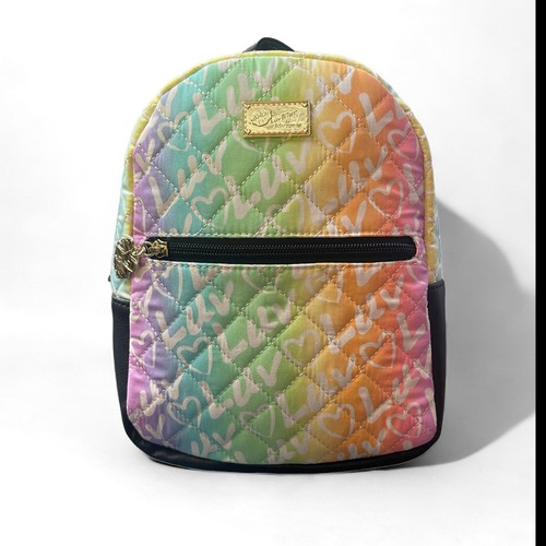 Betsey Johnson Mini Backpack Luv Rainbow New With Tags