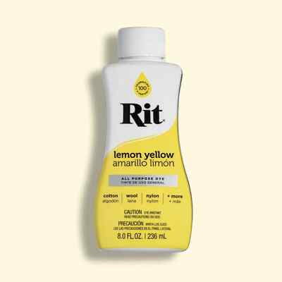 Rit, All Purpose Liquid Dye, Lemon Yellow, 8 fl oz ( Free Shipping ).